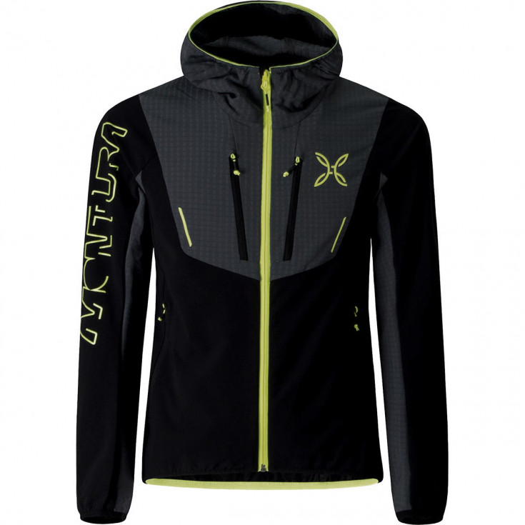 Veste Softshell à capuche SKI STYLE HOODY 9070F noir-jaune Montura