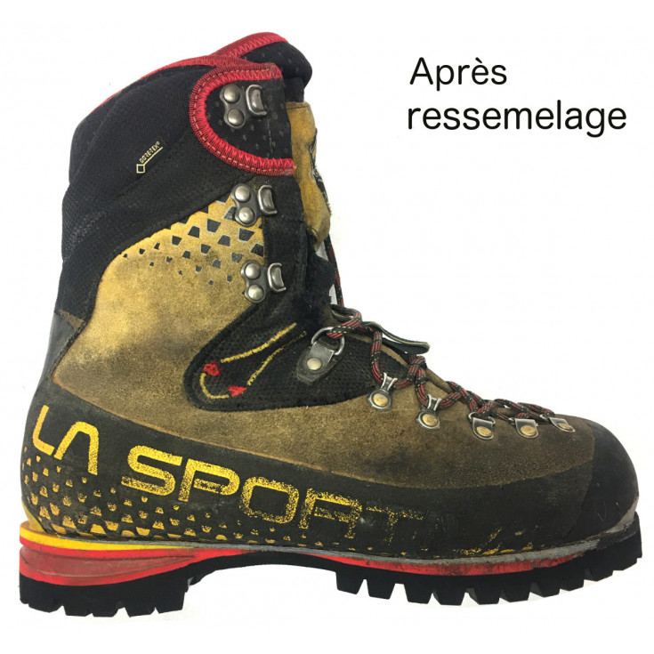 Ressemelage semelles Vibram ou bloc semelles de chaussures de Montagne sans enrobage (la paire) par notre service cordonnerie
