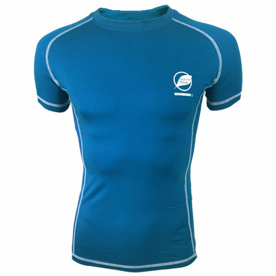 Tee-shirt fibre de bois homme 150 CHARVIN bleu Natural Peak