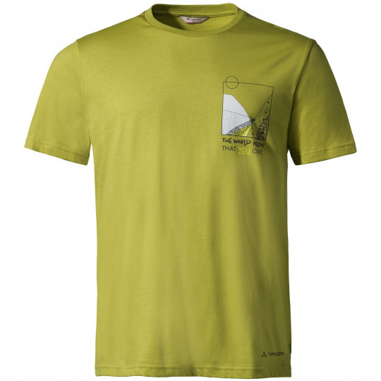 Tee-shirt coton biologique homme PROCLAIM wild-lime Vaude