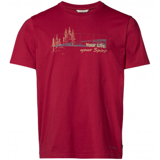 Tee-shirt coton biologique homme SPIRIT carmine Vaude