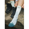 Chaussettes hautes femme OUTDOOR ultra-cool CREW vert THERM-IC