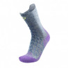 Chaussettes hautes femme TREKKING ultra-cool LINEN CREW violet THERM-IC