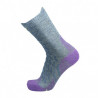 Chaussettes hautes femme TREKKING ultra-cool LINEN CREW violet THERM-IC