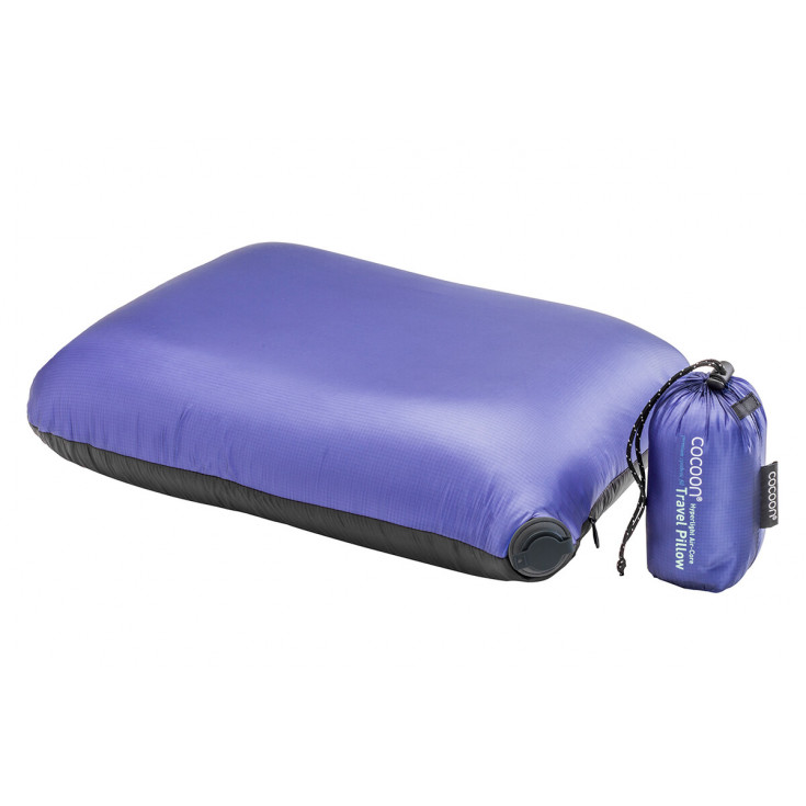 Coussin gonflable ultra-léger AIR-CORE PILLOW HYPERLIGHT 28 x 38cm violet COCOON