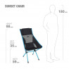 Chaise haute de randonnée et camping SUNSET CHAIR V2 black Helinox