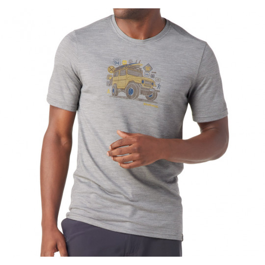 Tee-shirt en laine MERINO SPORT 150 OVERLAND ADVENTURE light-gray SMARTWOOL