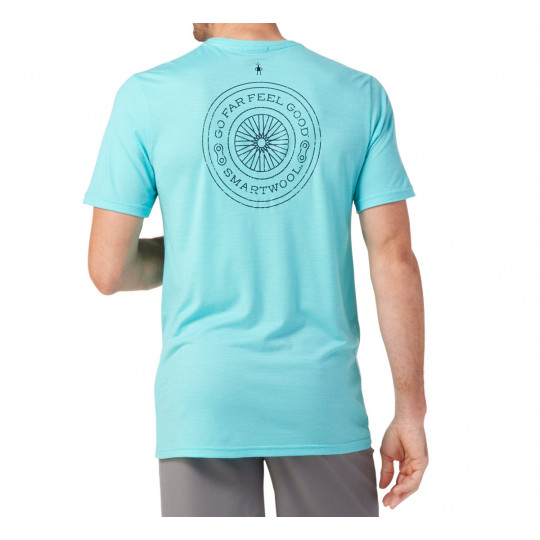 Tee-shirt en laine MERINO SPORT 150 GO FAR FEEL GOOD iceberg-blue SMARTWOOL