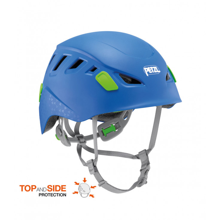 Casque escalade et vélo enfant PICCHU bleu Petzl 2023 - Montania Sport