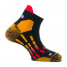 Lot de 3 paires de chaussettes basses PODY AIR TRAIL SILVER noir-orange Thyo 2022