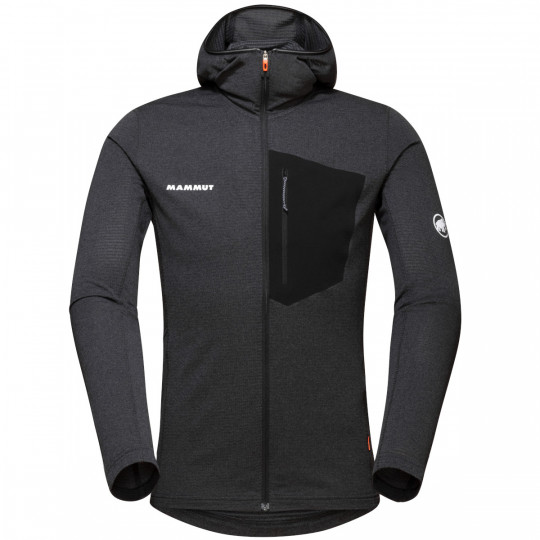 Polaire à capuche AENERGY LIGHT ML Hooded Jacket phantom Mammut