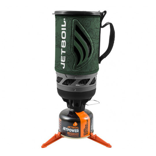 Réchaud à gaz avec popote intégrée Jetboil FLASH vert-wild Jetboil