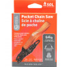 Scie à chaine de poche POCKET CHAIN SAW noir-orange SOL