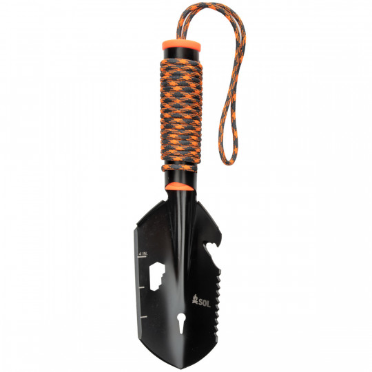 Pelle de survie multifonction STOKE SHOVEL MULTI-TOOL noir-orange SOL