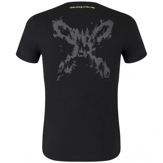 Tee-shirt homme coton bio NATURE SPOT T-SHIRT 9047 noir-lime green Montura 2022