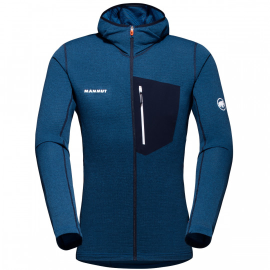 Polaire à capuche AENERGY LIGHT ML Hooded Jacket ice-marine Mammut