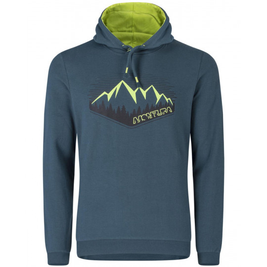 Sweat à capuche SIGHT MAGLIA 8647 ashblue-green Montura