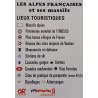 Carte en relief des ALPES FRANCAISES 61x41cm 3DMAP