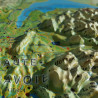 Carte en relief des ALPES FRANCAISES 61x41cm 3DMAP