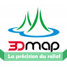 Carte en relief du massif DES ECRINS 61x41cm 3DMAP