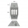 Tente de randonnée TINDHEIM 3 verte + footprint MSR GEAR 2023