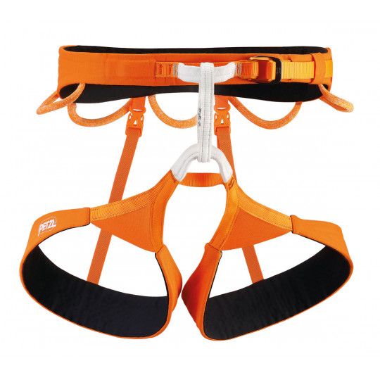 Baudrier escalade HIRUNDOS orange-noir Petzl 2022