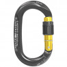 Mousqueton à vis oval OVX SG gris-jaune Climbing Technology