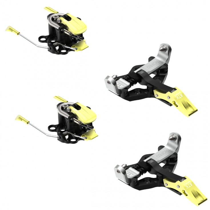 Fixation ski de rando compétition avec freins-skis TROFEO BRAKE WORLD CUP jaune ATK Bindings