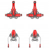 Fixation ski de rando compétition avec freins-skis REVOLUTION BRAKE WORLD CUP rouge ATK Bindings