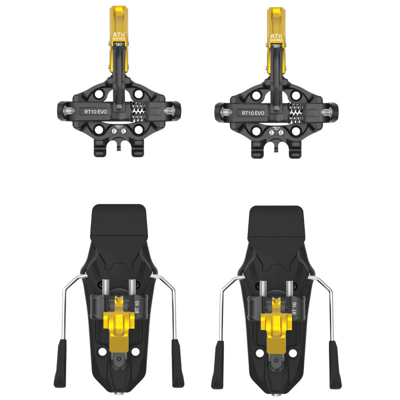 Fixation ski de rando avec freinsskis automatiques RT 10 EVO gold ATK