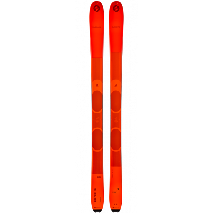 Ski de rando polyvalent ZERO G 95 orange Blizzard 2024