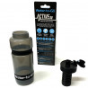 Filtre à eau-gourde ACTIVE transparente 600ml noire Water-To-Go