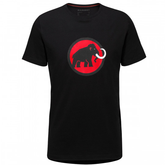 Tee-shirt coton biologique homme CLASSIC LOGO noir-rouge Mammut