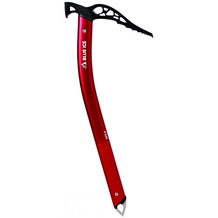 Piolet alpi-ski AKILA marteau 49cm rouge Blue Ice