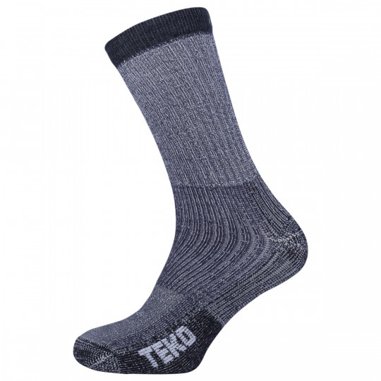 Chaussettes hautes Laine Mérinos ecoHIKE LIGHT 9903-charcoal Teko 