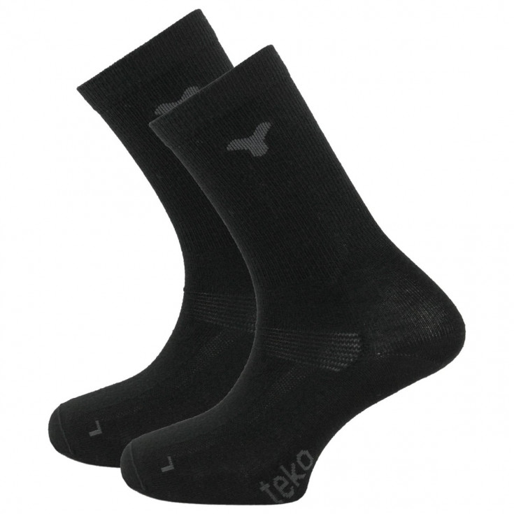 Lot de 2 paires de chaussettes hautes Laine ecoLINERS MERINO 3601-noir Teko 