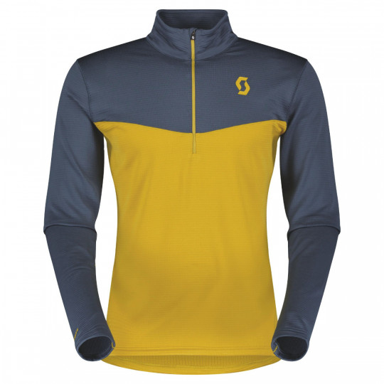 Polaire 1/4 zip homme M's Defined LIGHT PULLOVER yellow Scott