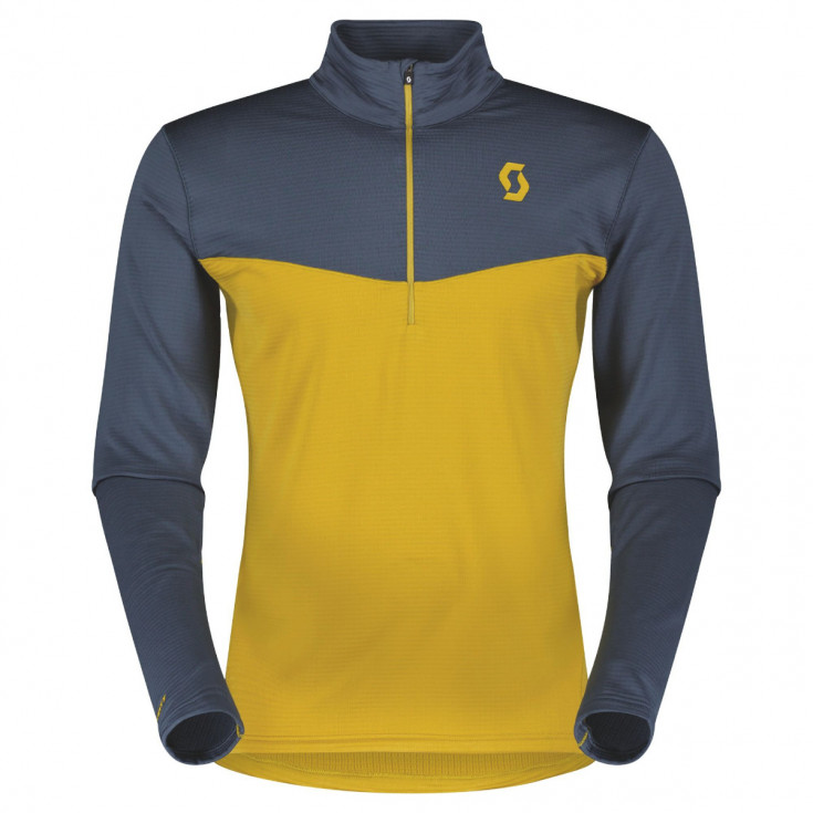 Polaire 1/4 zip homme M's Defined LIGHT PULLOVER yellow Scott