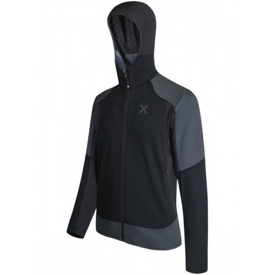Polaire à capuche STRETCH COLOR HOODY JACKET 9093 noir-gris Montura