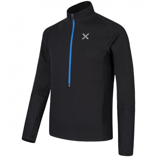 Micro-polaire 1/2 zip THERMIC MAGLIA 1/4 ZIP noir-celeste Montura