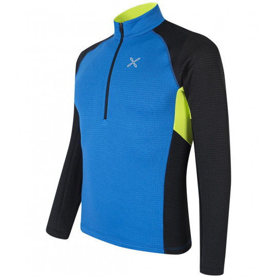 Polaire 1/4 zip STRETCH COLOR ANORAK 2647 bleu-lime Montura