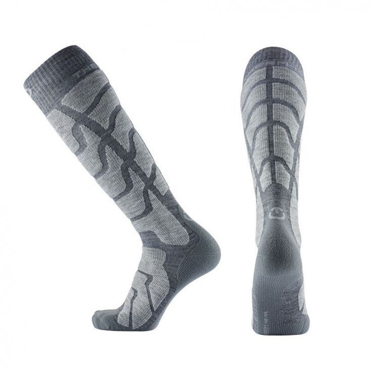 Chaussettes laine mérino SKI WARM light-grey THERM-IC