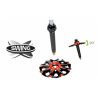 Bâtons 2 brins réglables TOUR ALU 2 CROSS SWING vert TSL Outdoor