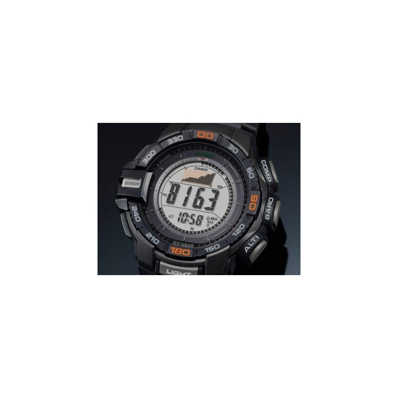 Montre altimètre solaire CASIO PRG-340-1ER noire PRO TREK - Montania Sport