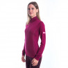 Tee-shirt femme laine Mérinos W'S MERINO ACTIVE LS 1/4 ZIP lilla SENSOR
