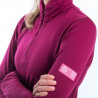 Tee-shirt femme laine Mérinos W'S MERINO ACTIVE LS 1/4 ZIP lilla SENSOR