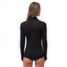 Tee-shirt femme laine Mérinos W'S MERINO ACTIVE LS 1/4 ZIP noir SENSOR