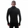 Tee-shirt homme laine Mérinos DOUBLE FACE HOODED noir SENSOR