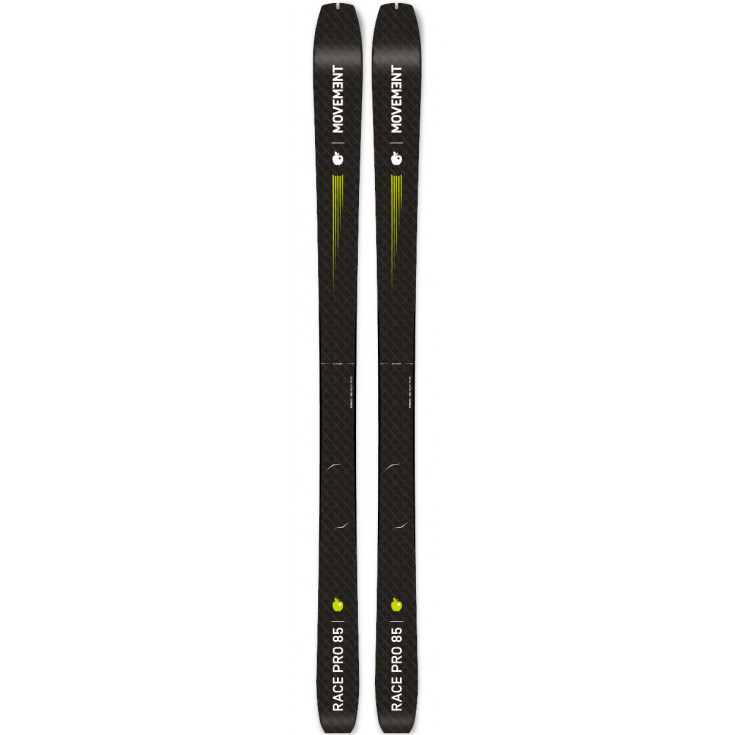 Ski de rando léger RACE PRO 85 noir-jaune Movement