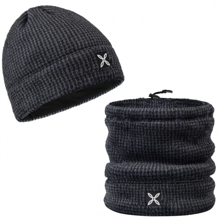 Bonnet tour de cou 2 en 1 REWIND FLEECE CAP 92-Charcoal Montura